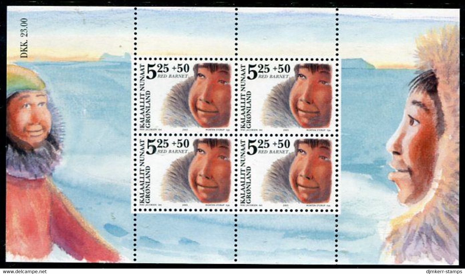 GREENLAND 2005 50th Anniversary Of Save The Children Block MNH / **.  Michel Block 31 - Nuevos