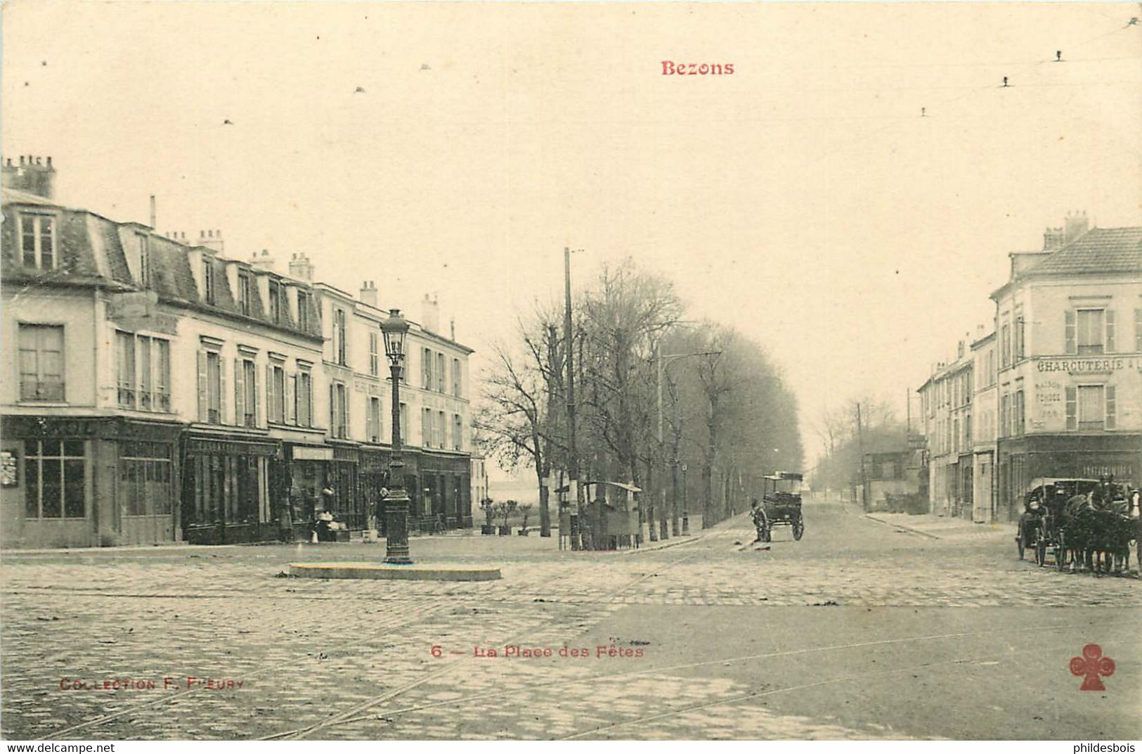 VAL D'OISE  BEZONS  La Place Des Fetes  ( Collec Fleury) - Bezons