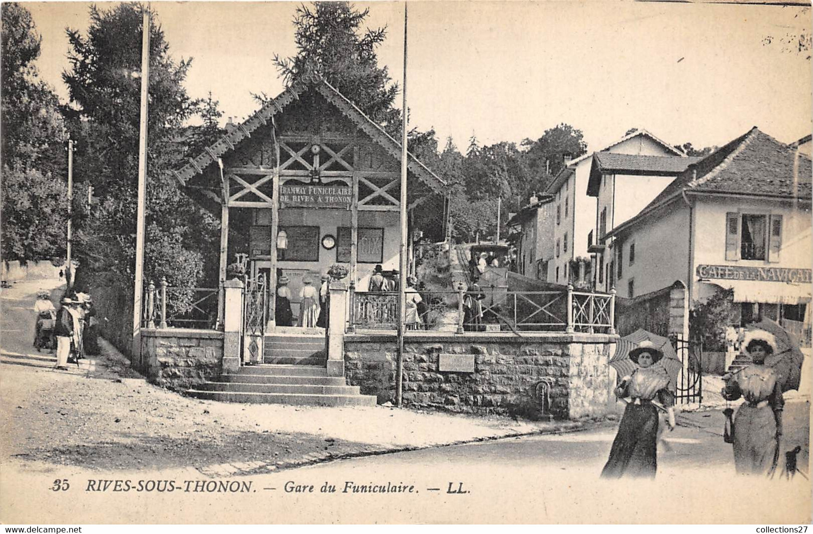 74-RIVES-SOUS-THONON- GARE DU FUNICULAIRE - Thonon-les-Bains