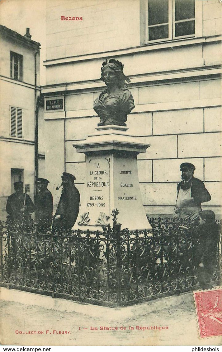 VAL D'OISE   BEZONS  La Statue De La République - Bezons