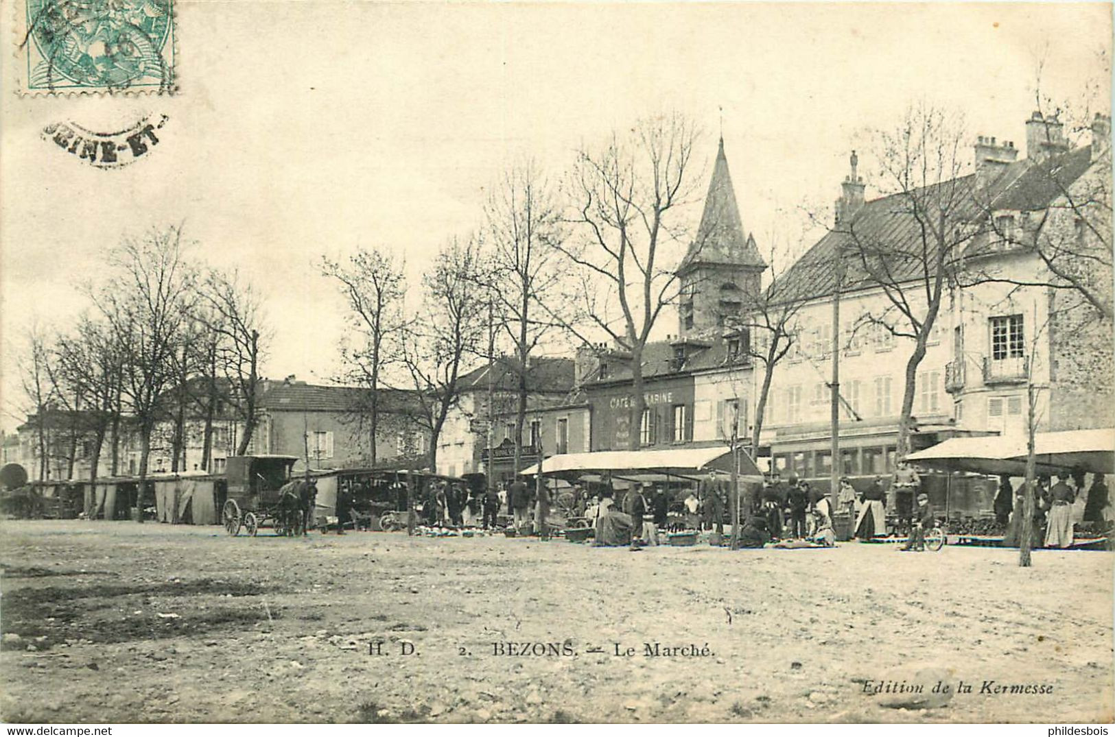 VAL D'OISE   BEZONS  Le Marché - Bezons