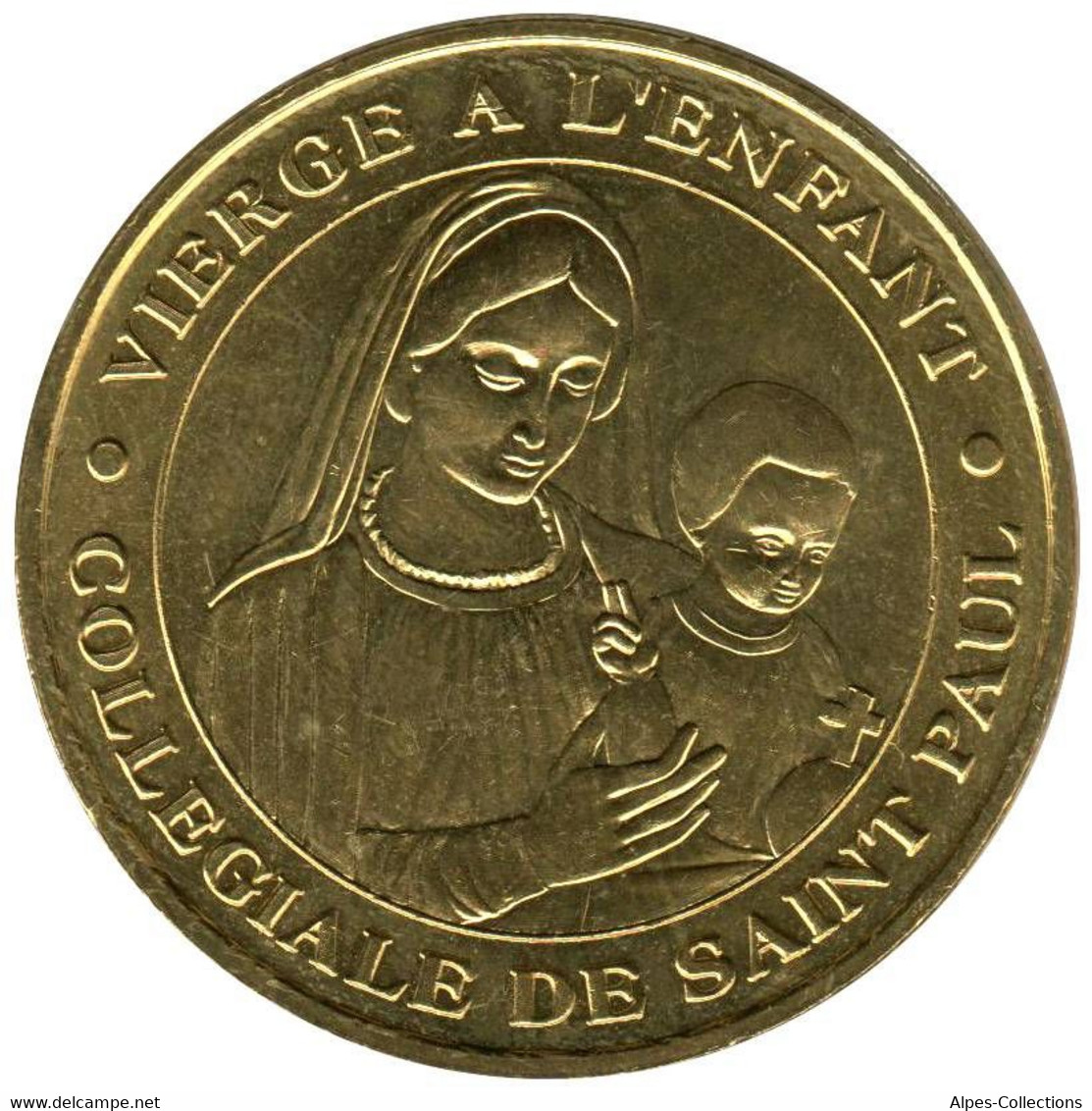 06-0008 - JETON TOURISTIQUE MDP - Collégiale Saint Paul Vierge à L'Enfant 2014.3 - 2014
