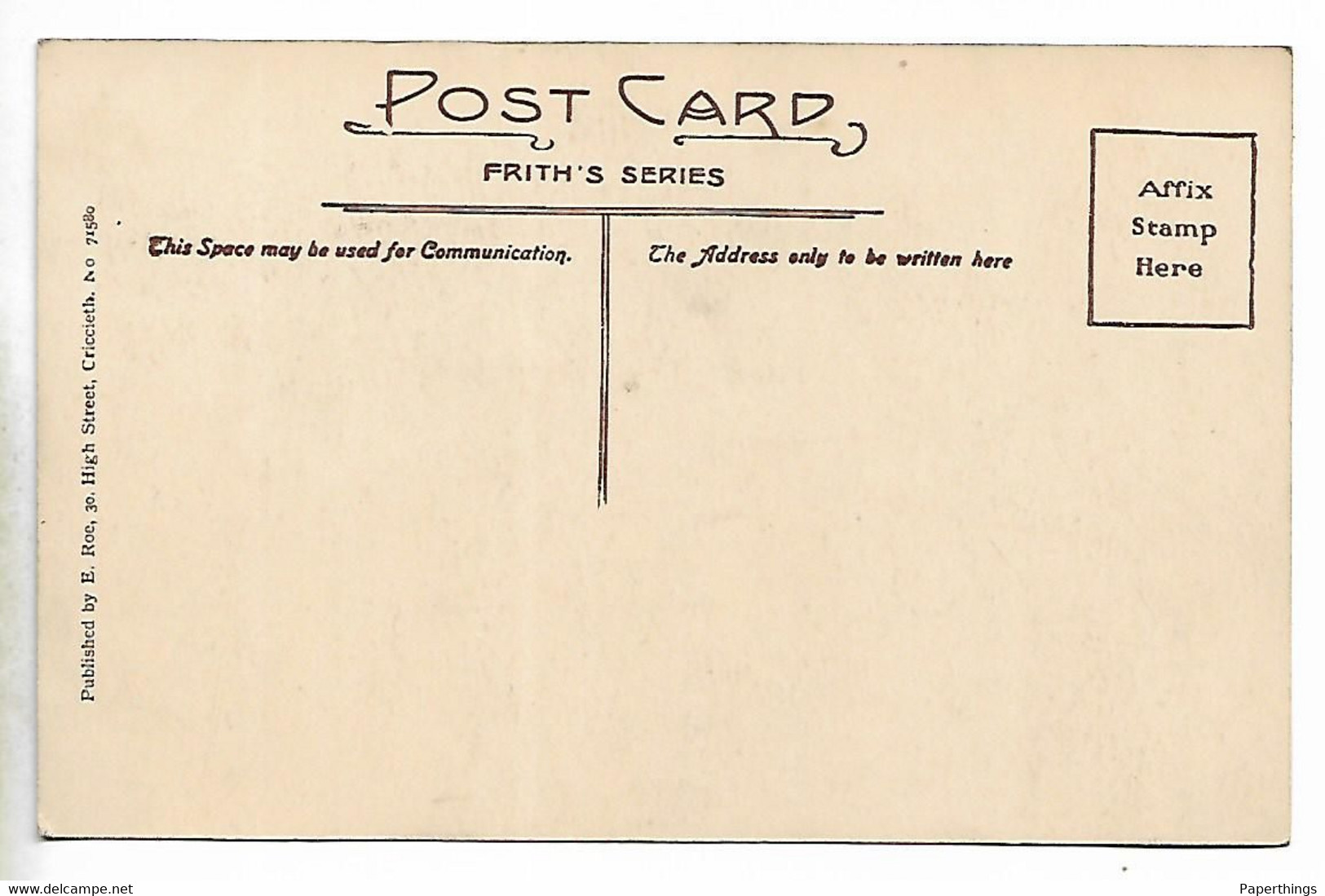 Postcard, Criccieth, Brynawelon, House Of Prime Minister, David Lloyd George. - Cardiganshire