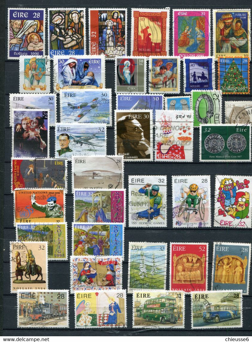 Iralnde lot plusieurs 100 centaines de timbres oblitérés