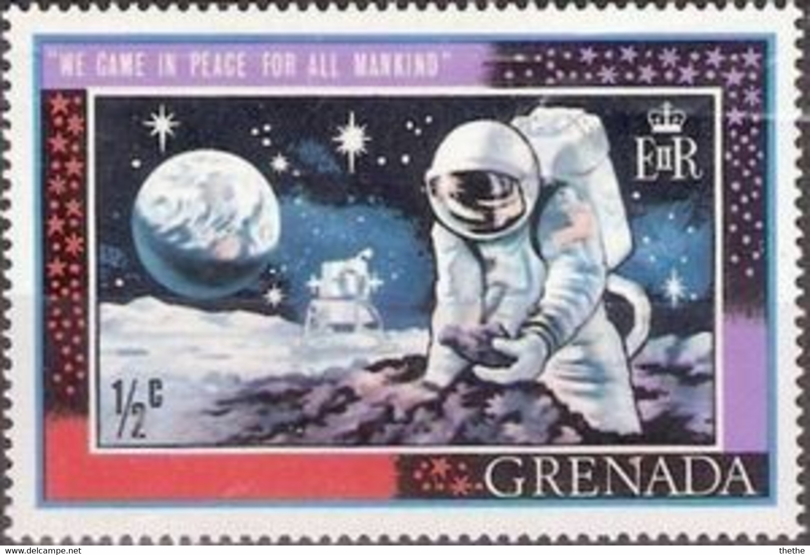 GRENADE - Astronaute Ramassant Des Pierres De La Lune - América Del Norte