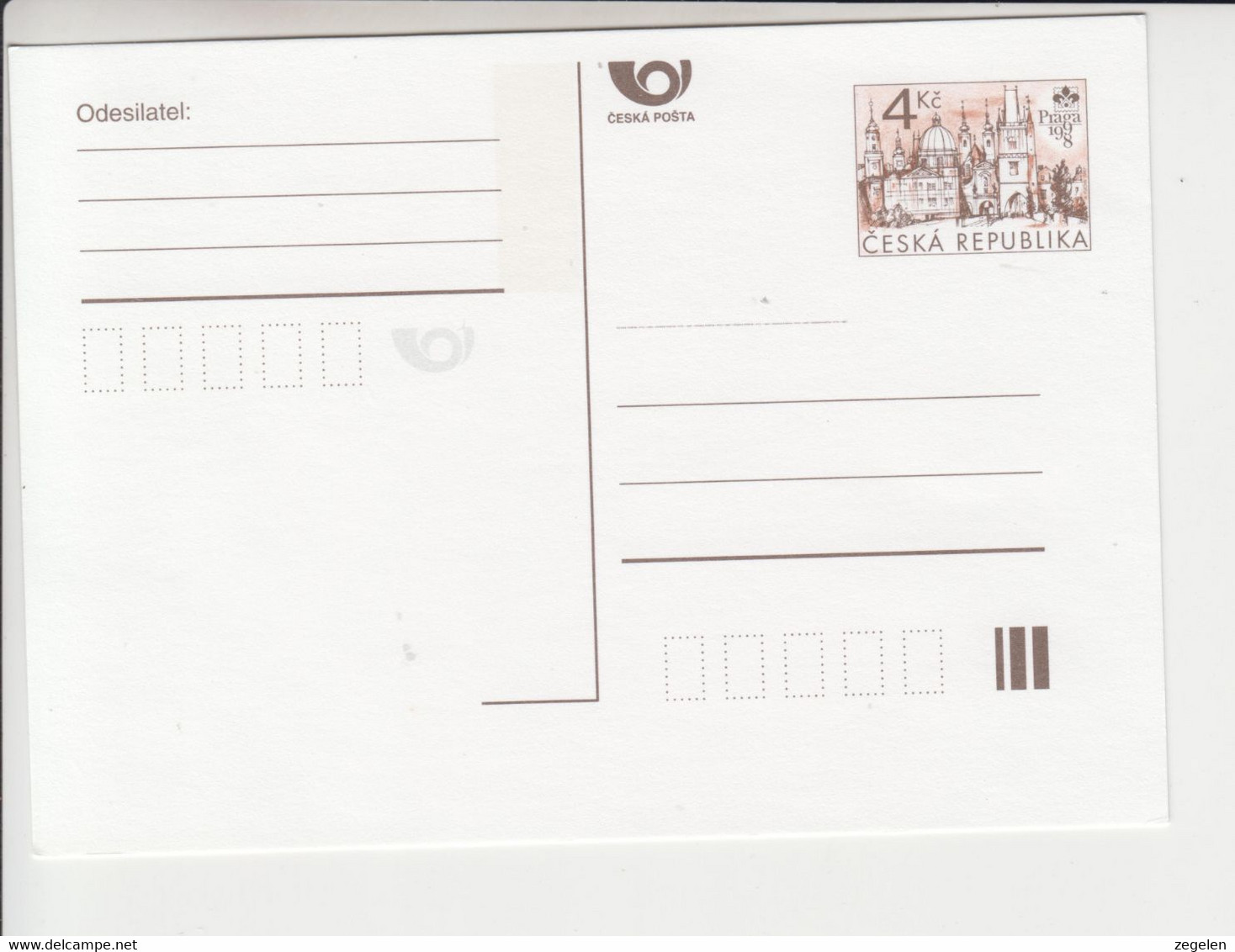Tsjechië Michel-Ganzsachen Korrespondentiekaart Postkaart P24 I Ongebruikt - Unclassified