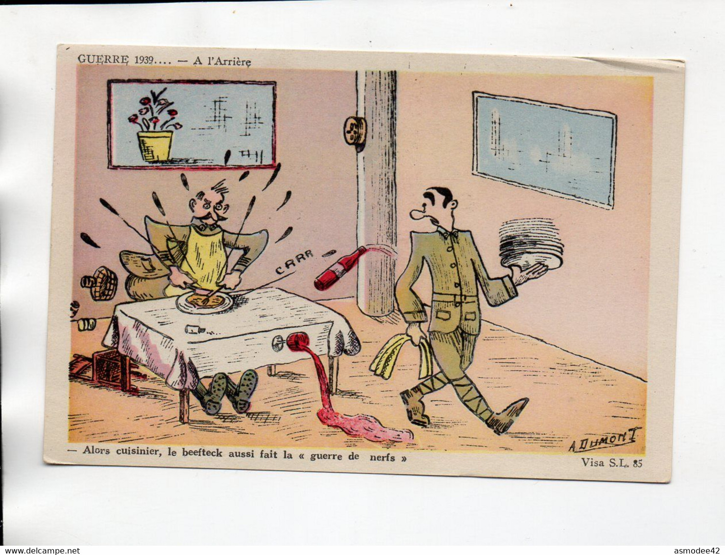 ILLUSTRATEUR DUMONT    MILITARIA  HUMOUR - Humor