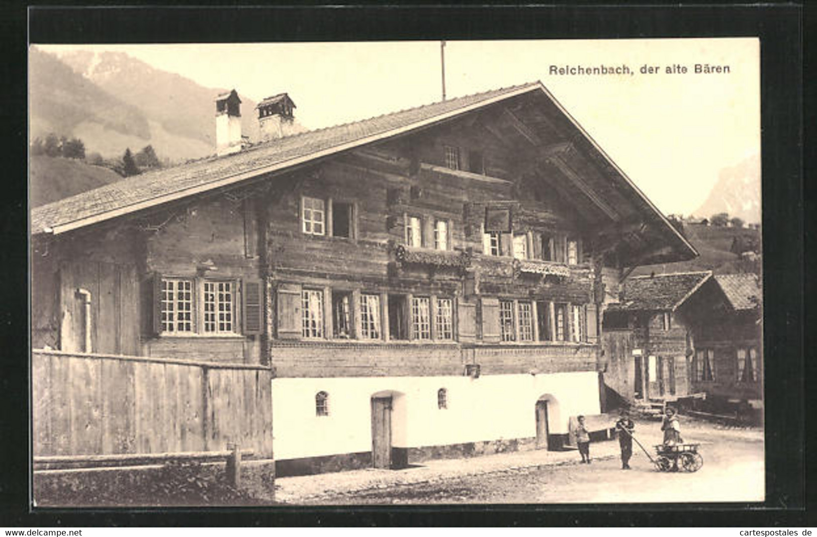 AK Reichenbach, Gasthaus Der Alte Bären - Reichenbach Im Kandertal