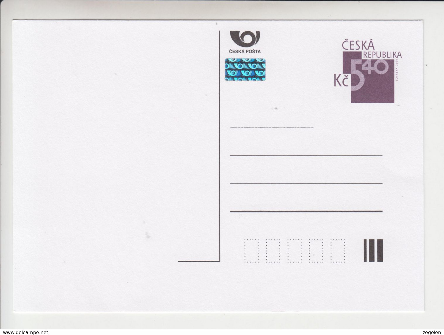 Tsjechië Michel-Ganzsachen Postkaart P67 I Ongebruikt - Sin Clasificación