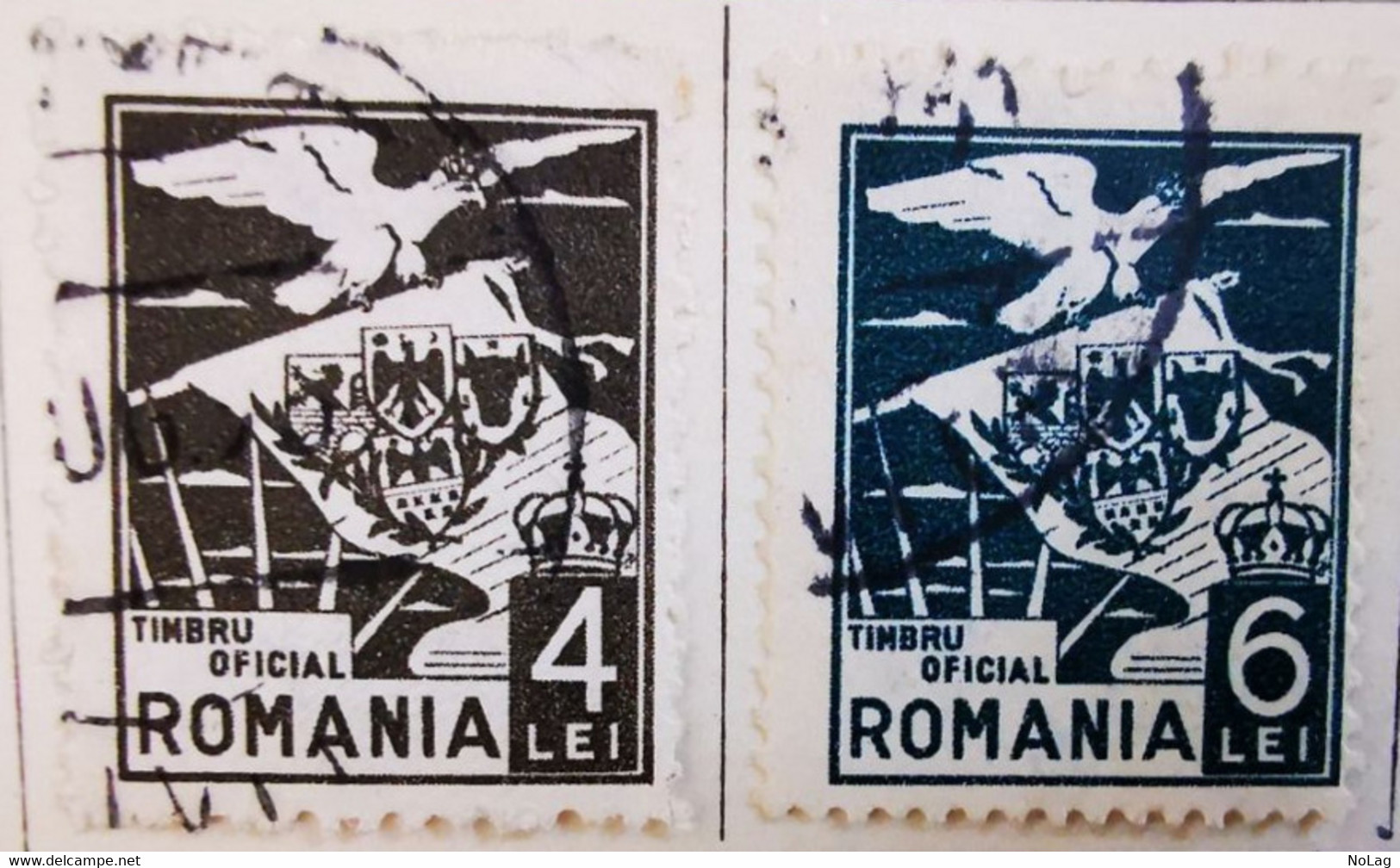 Roumanie - 1929-30_ Y&T Timbres De Service N°3-4-6-7-13-14-17  - Oblitérés - Oficiales