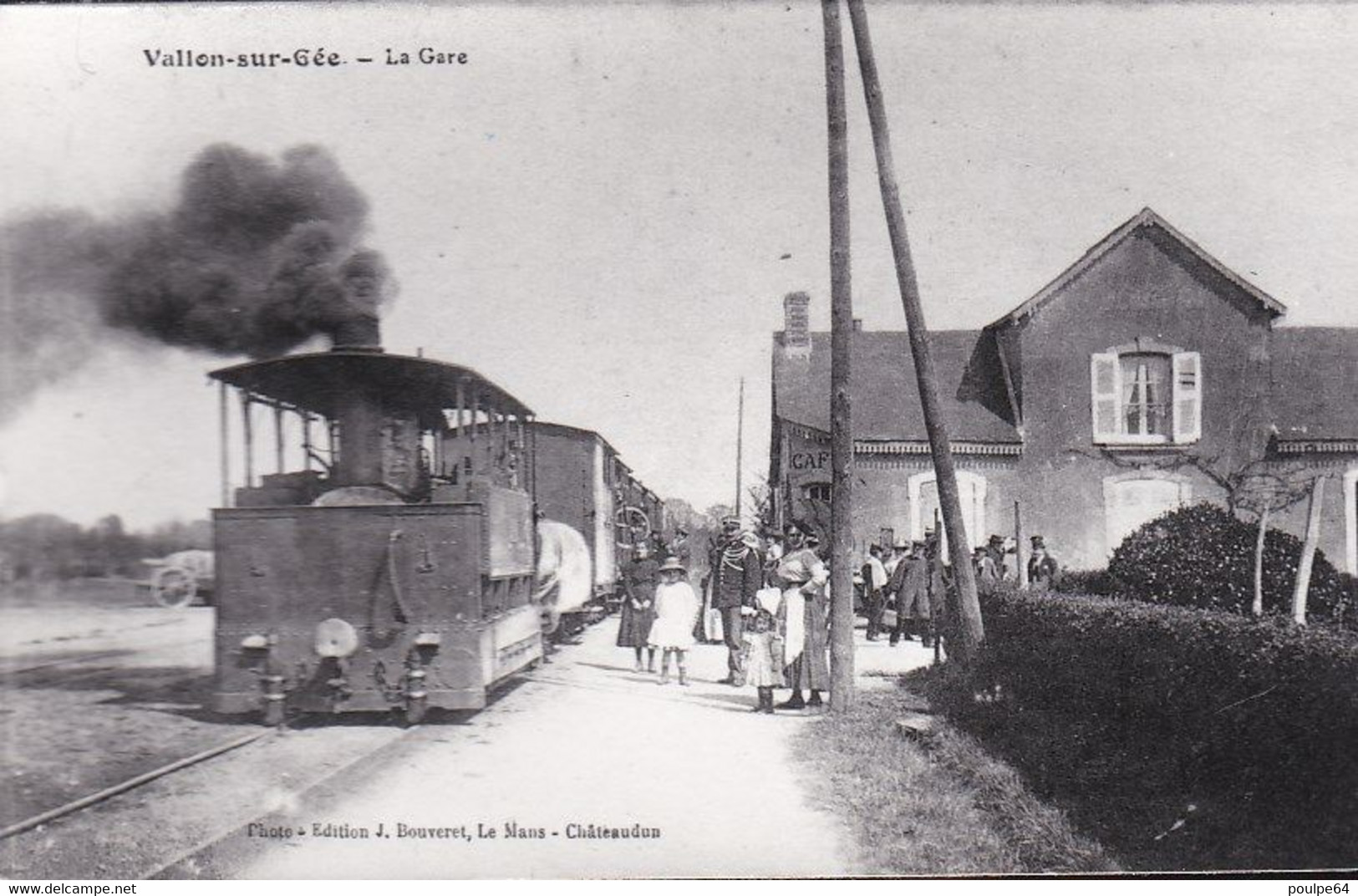 Carte Photo - Vallon-sur-Grée (Sarthe 72) - La Gare - Sonstige & Ohne Zuordnung