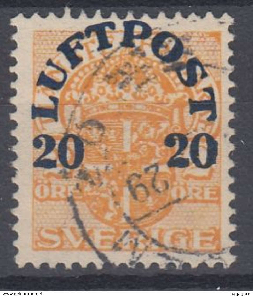 ++M1591. Sweden 1920. Airmail. AFA 139. Michel 139. Used - Oblitérés