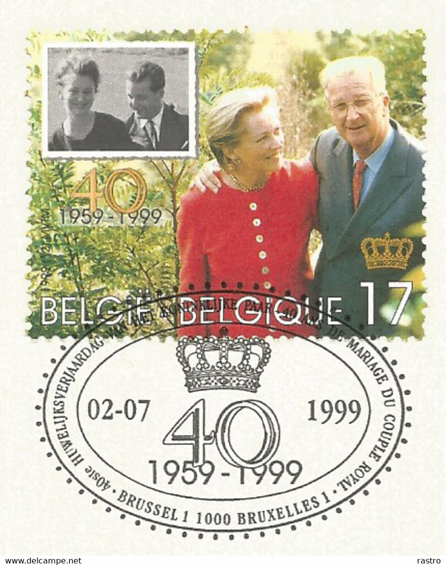 N°  2828 (40 Ans Du Mariage Royal) FDS   (format 212 X 149 Mm) - Zonder Classificatie