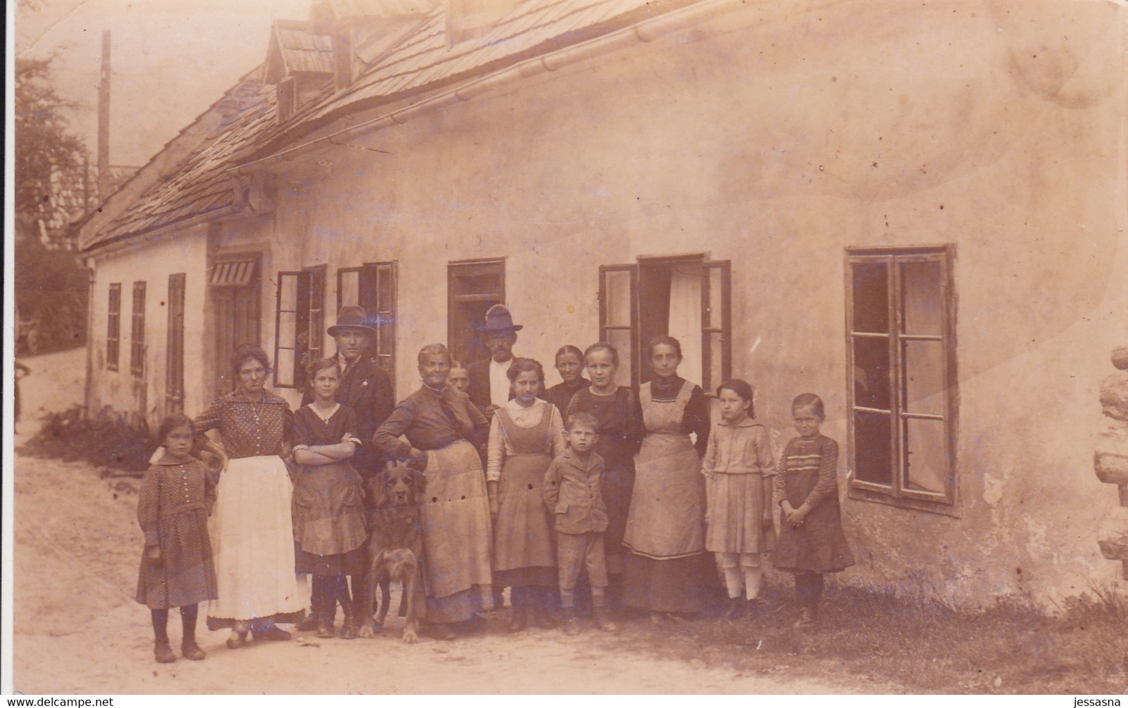 AK - WINDISCHGARSTEN - Gruppenfoto Beim "Haus Secklehner" 1918 - Windischgarsten