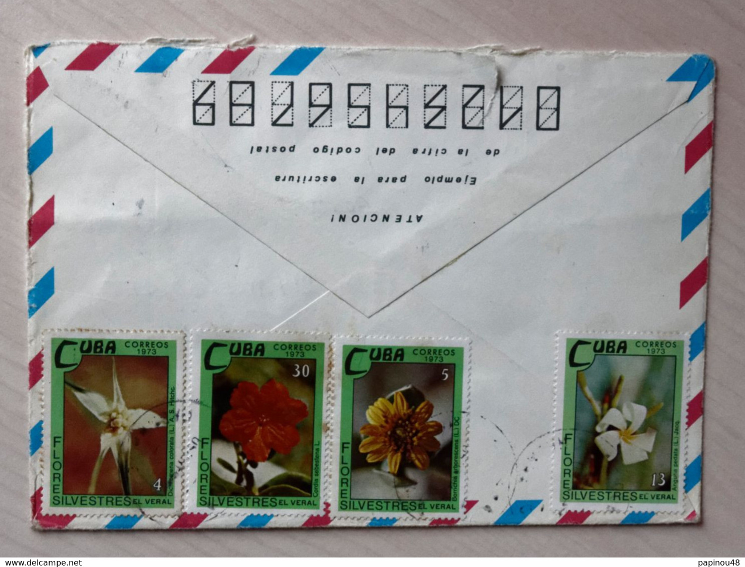 Enveloppe D'un Courrier De 1981 Provenant De Cuba - Cartas & Documentos