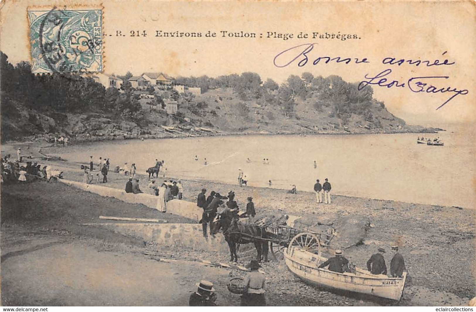 La Seyne Sur Mer         83      Plage De Fabrègas     N° 214  (voir Scan) - La Seyne-sur-Mer