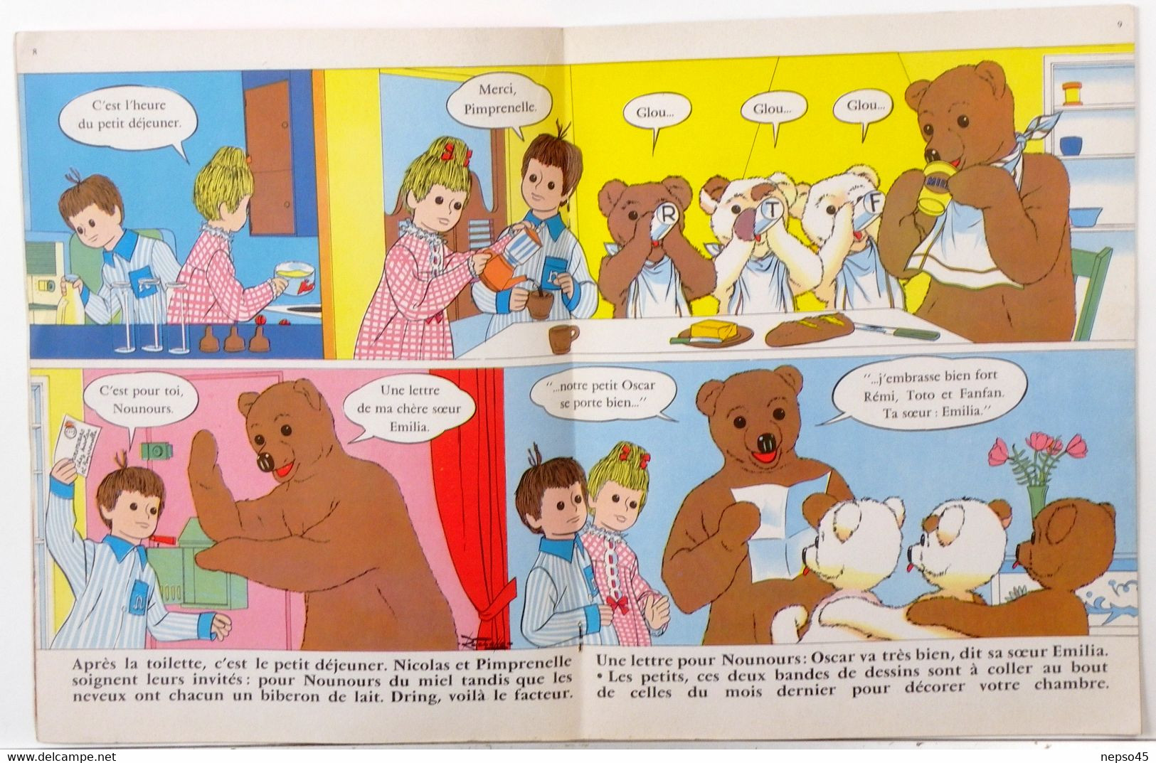 le journal de nounours.bonne nuit les petits.numéro 2 avril 1965.