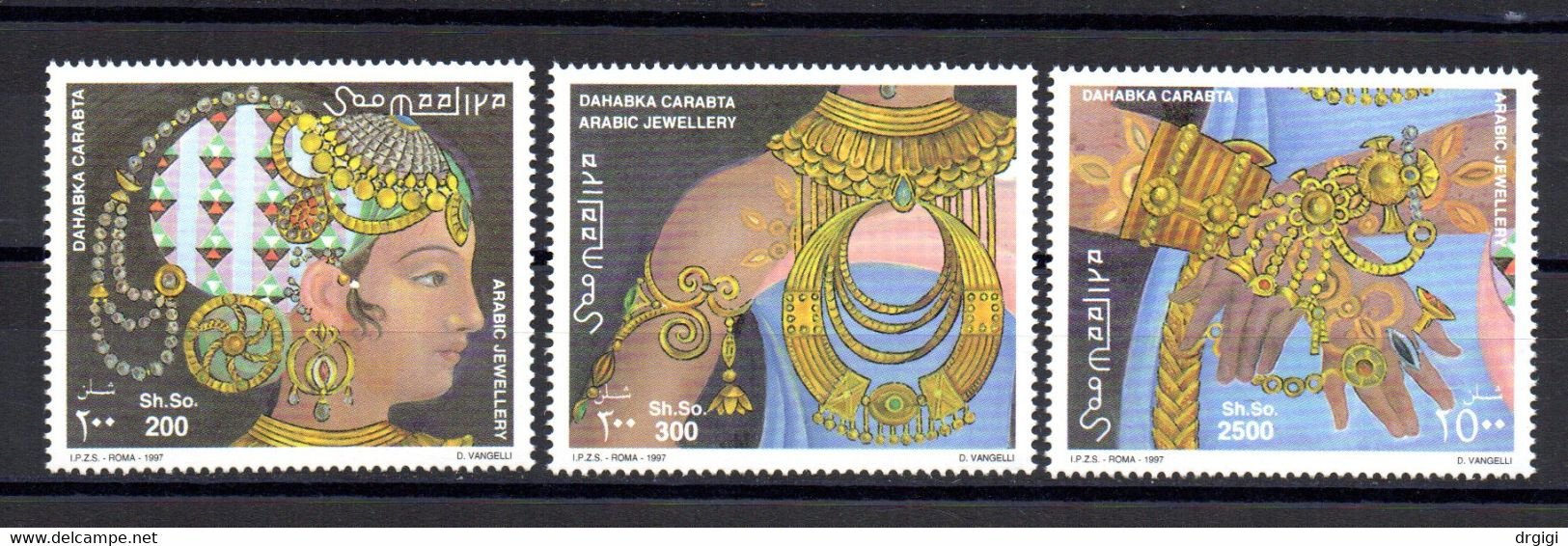 SOMALIA, 1997 - SERIE, SET - GIOIELLI ARABI - JEWELRY - MNH**. - Somalia (1960-...)