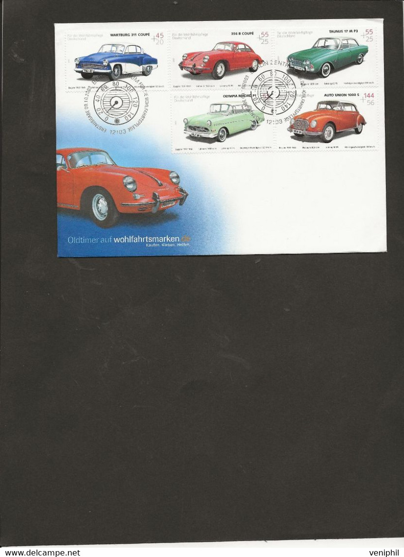 ALLEMAGNE -LETTRE AFFRANCHIE N° 2188 A 2192  -ANNEE 2003 - COTE : 15,50 € - Covers & Documents