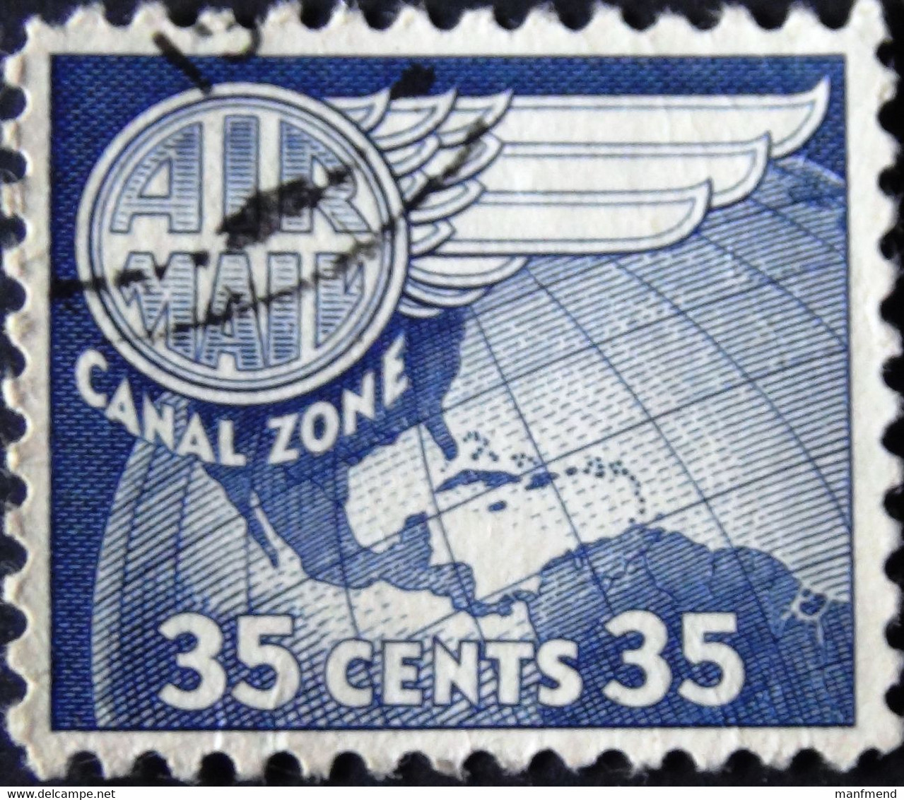 USA - Canal Zone - 1958 - Mi:US-CZ 139, Sn:US-CZ C31, Yt:US-CZ PA29 O  - Look Scan - Canal Zone