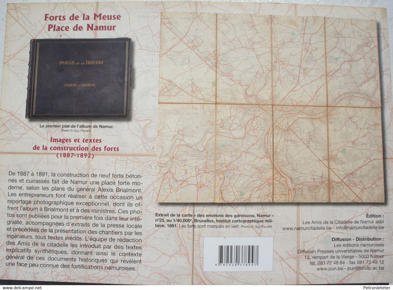 Livre NAMUR Les Places Fortes Construction Forts 1887-92 Malonne Flawinne Dave Andoy Maizeret Cognelée Marchovelette - Guerra 1914-18