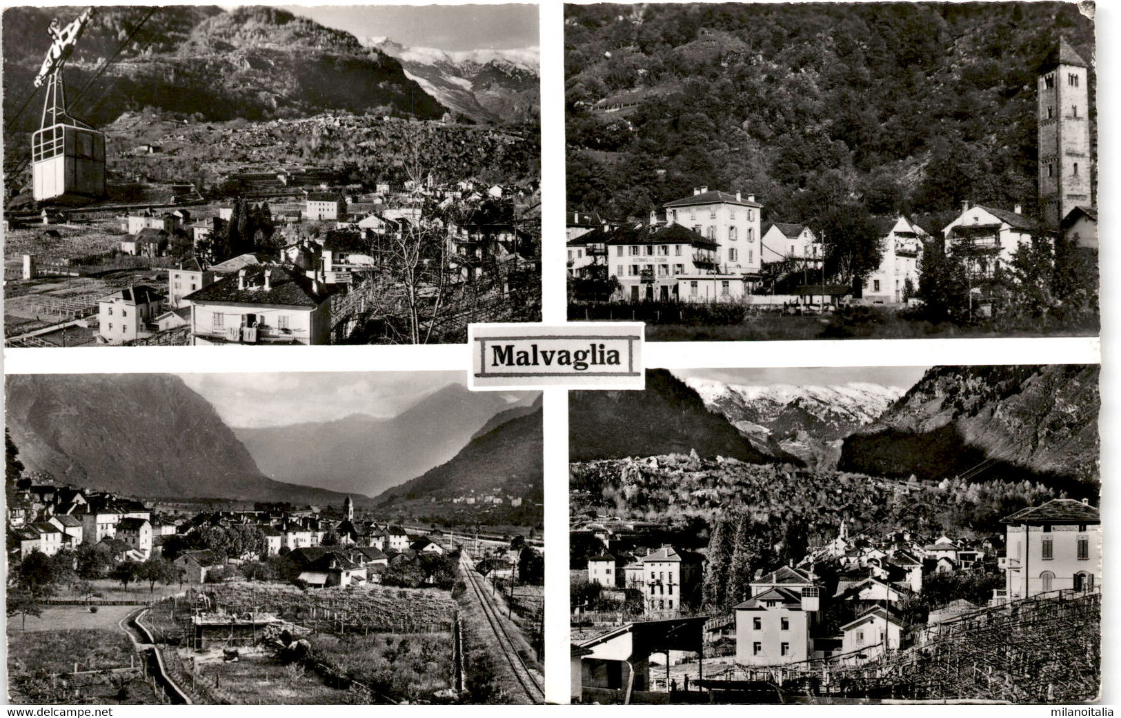 Malvaglia - 4 Bilder (2965) * Feldpost 6. 5. 1961 - Malvaglia