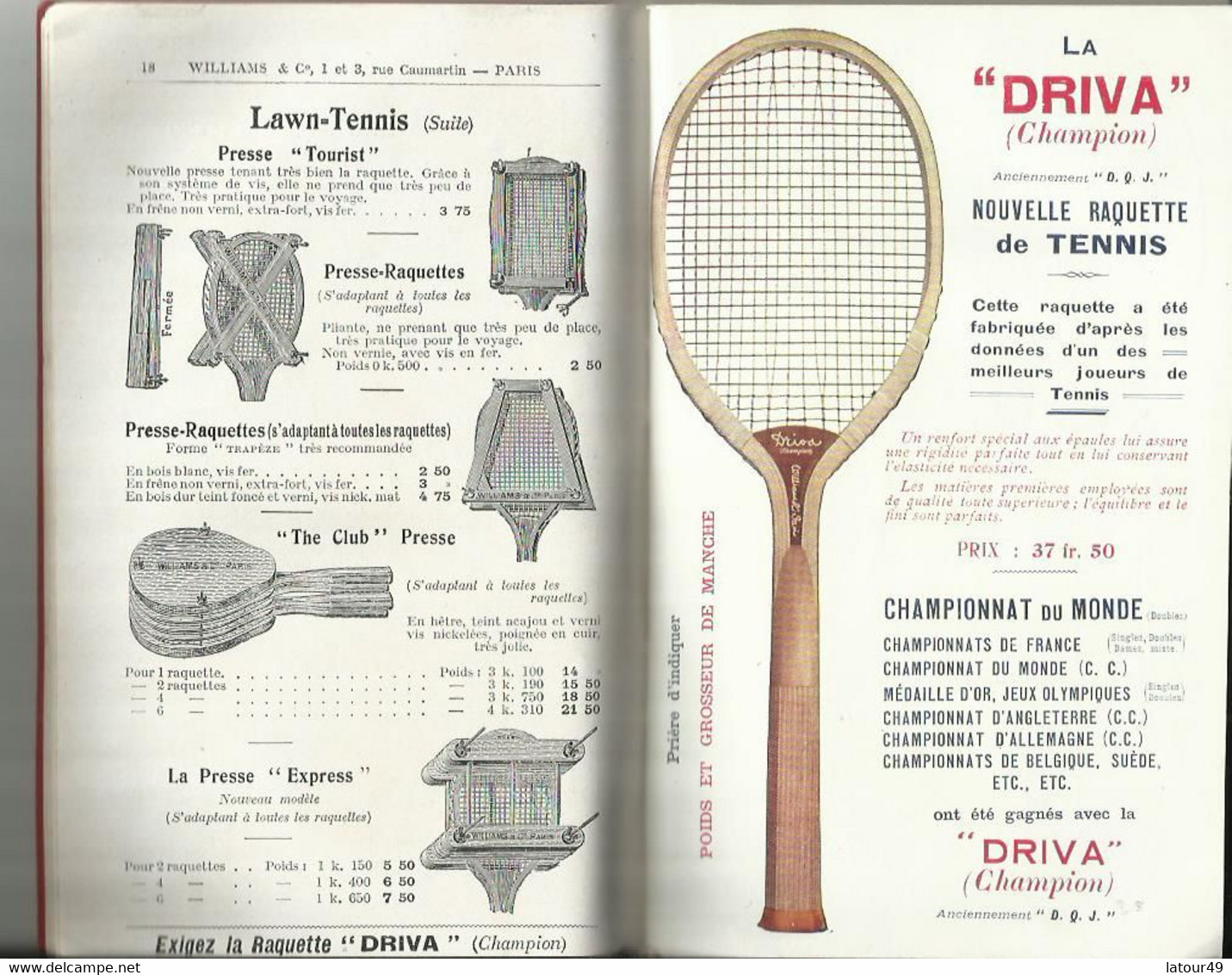 Catalogue Williams Et Cie Sport Jeux  Costumes Sports 1914 144 Pages - 1900-1949