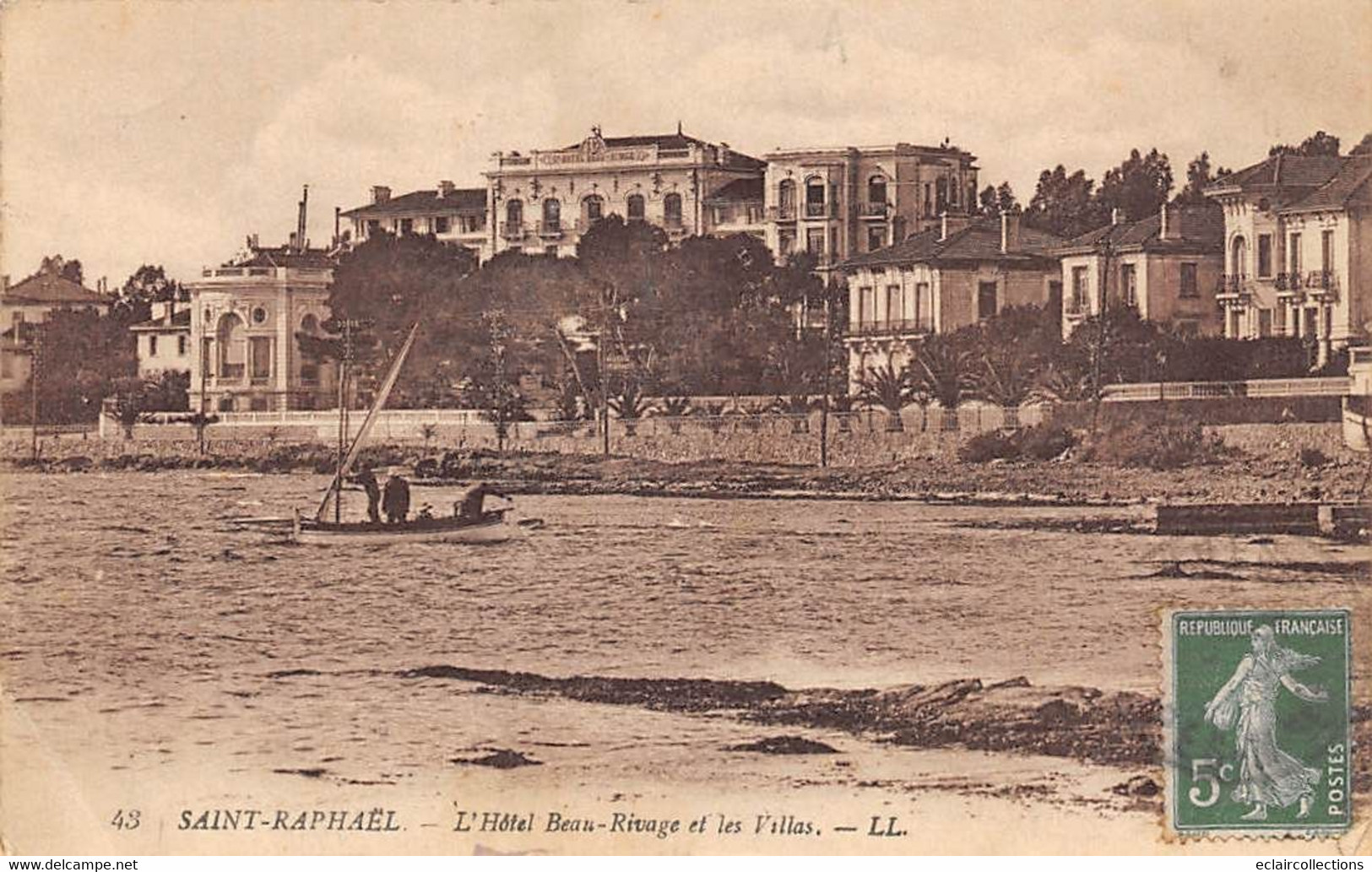 Saint Raphaël         83         Hôtel Beau-Rivage Et Les Villas      N°43    (voir Scan) - Saint-Raphaël