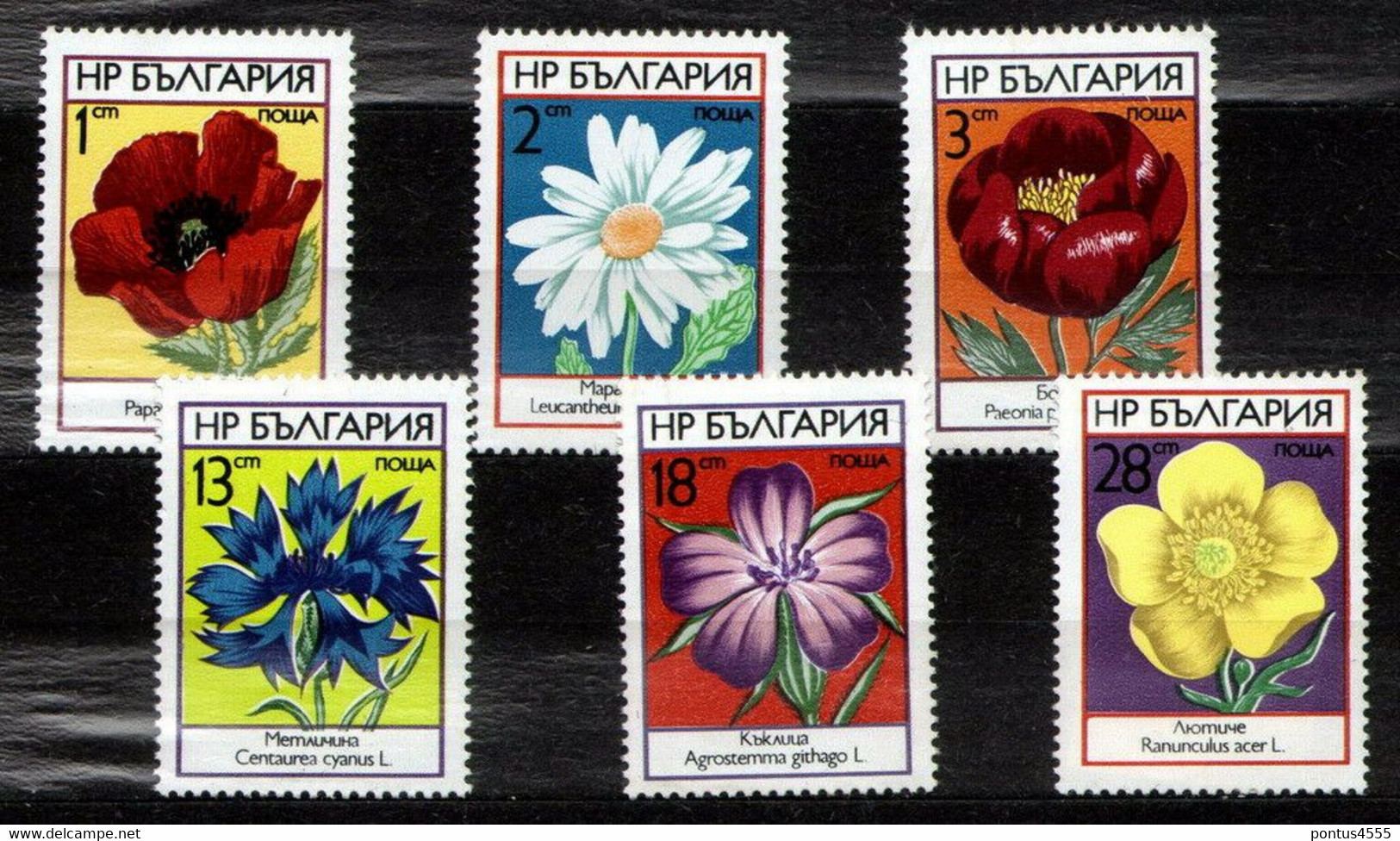 Bulgaria 1973 Mi 2234-2239 Wild Flowers - MLH - Otros & Sin Clasificación