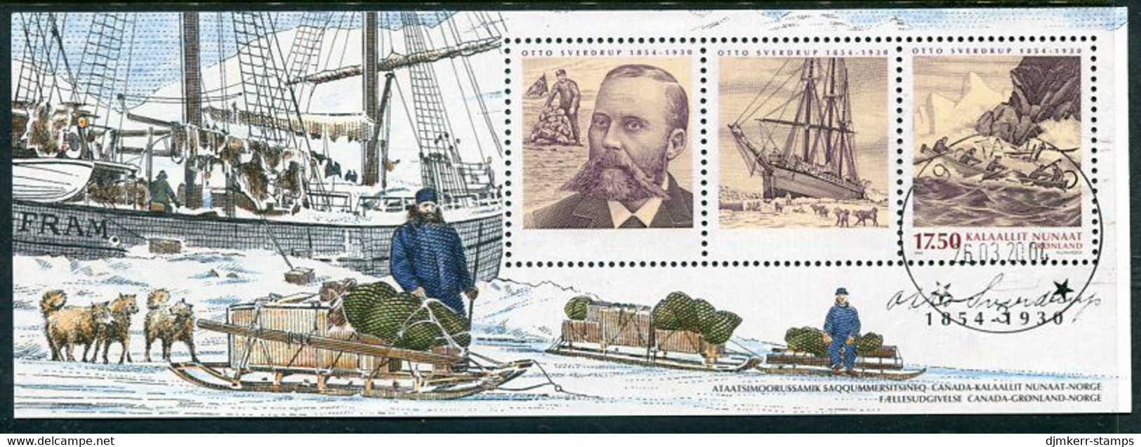 GREENLAND 2004 Otto Sverdrup Block  Used.  Michel Block 27 - Used Stamps