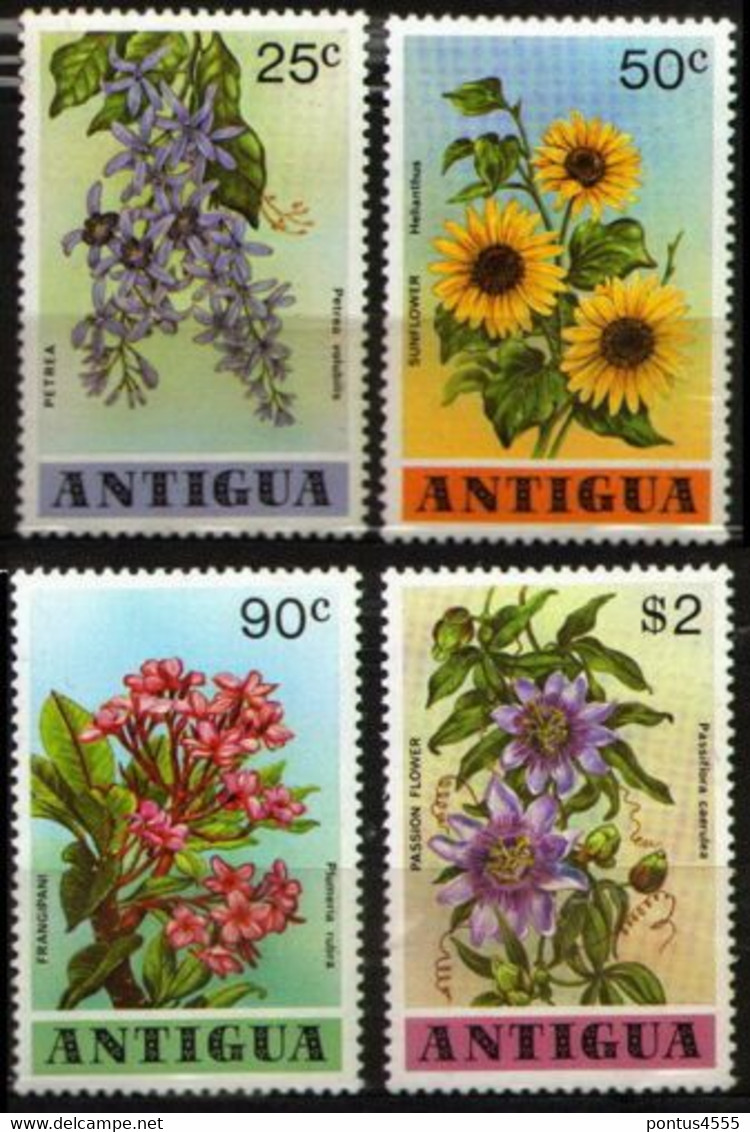 Antigua 1978 Mi 520-523 Flowers - MNH - Other & Unclassified