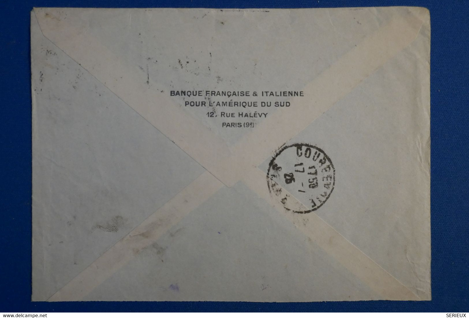 R29 FRANCE BELLE LETTRE RECOM. PERFORATED 1925 PARIS POUR COURBEVOIE +T.P PERFORE  +BANQ. FR ET IT+ AFFRANCH INTERESSANT - Other & Unclassified