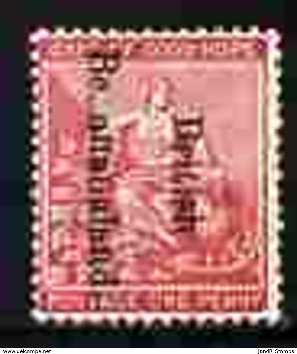 Bechuanaland 1893 Overprint On COGH 1d Carmine-red With 'c' Part Missing From Overprint M/m SG 38var - 1885-1895 Kronenkolonie