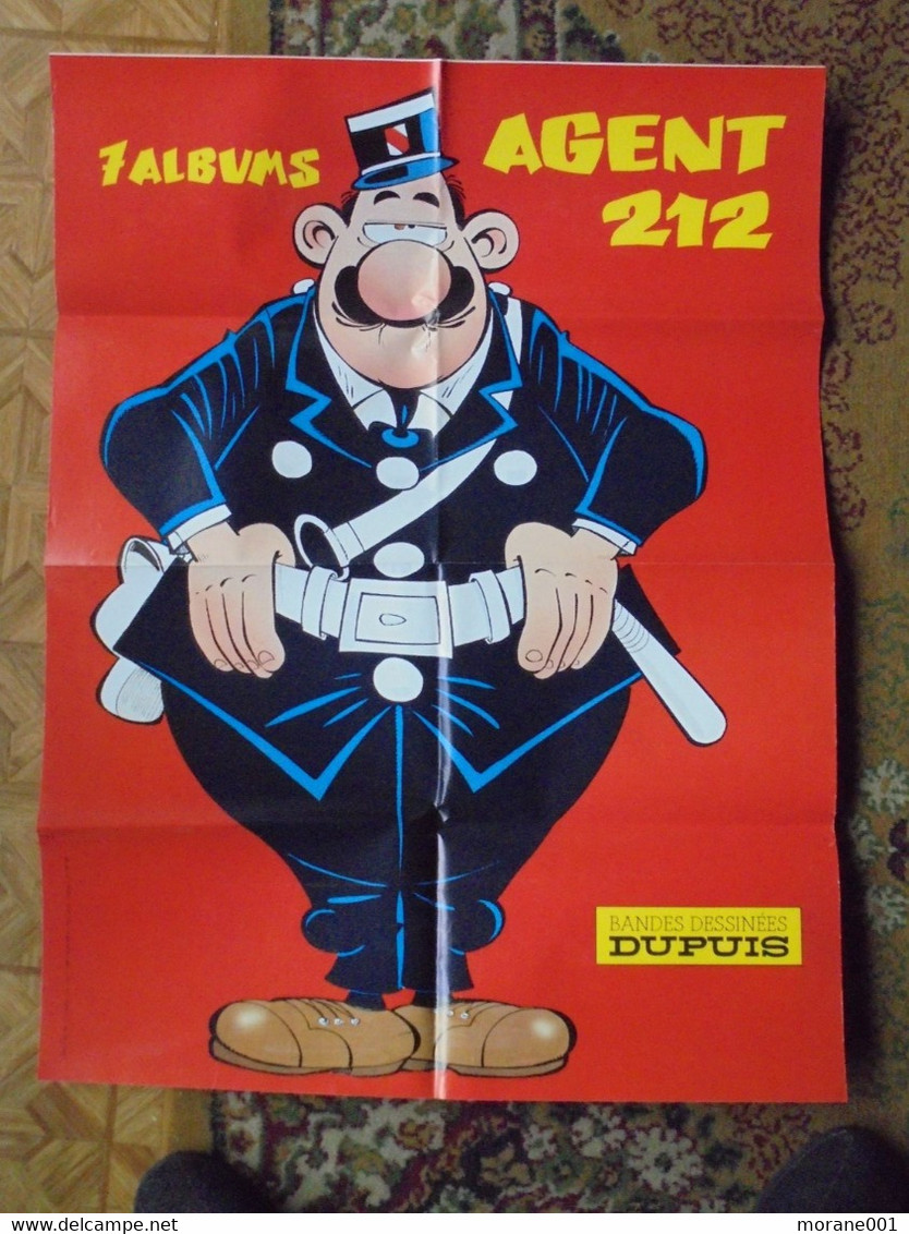 Agent 212  Affiche Promotionnelle 1987 Format 60 X 78 Kox Dupuis Bon Etat - Afiches & Offsets