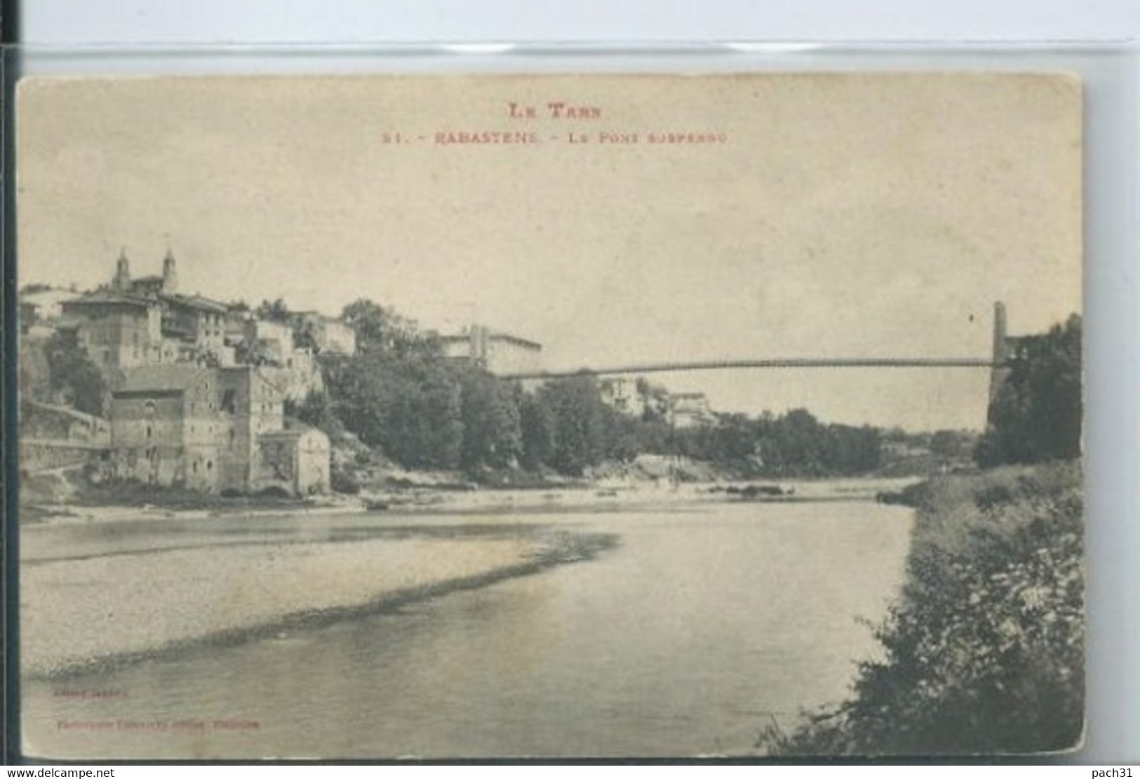 Rabastens   Tarn  Le  Pont Suspendu - Roquecourbe