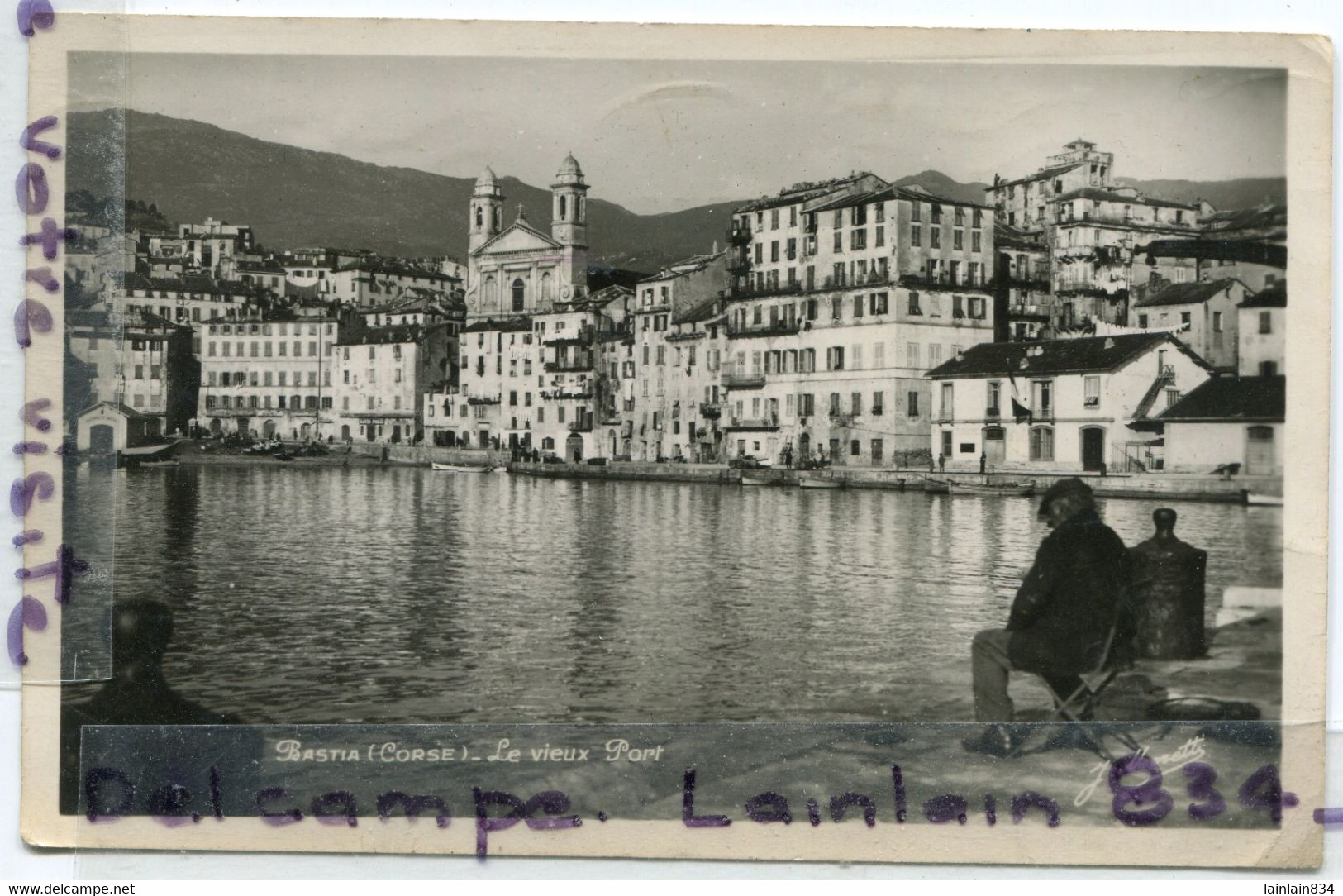 - BASTIA - Le Vieux Port - Animation, éditions D'Art Moretti. écrite, 1917, Glacée, TBE, Coins Ok, Scans... - Bastia