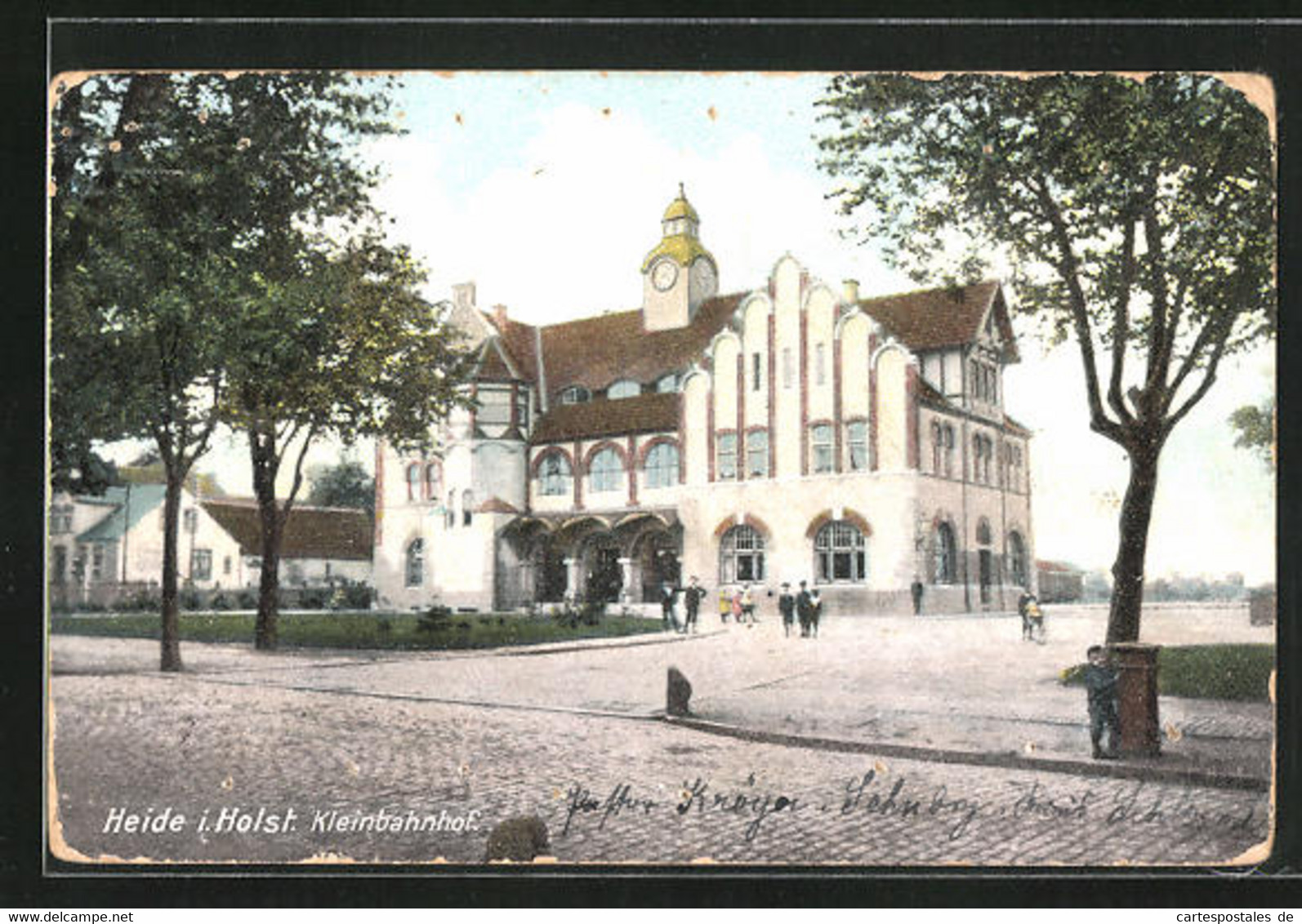 AK Heide I. Holst., Blick Auf Den Kleinbahnhof - Heide