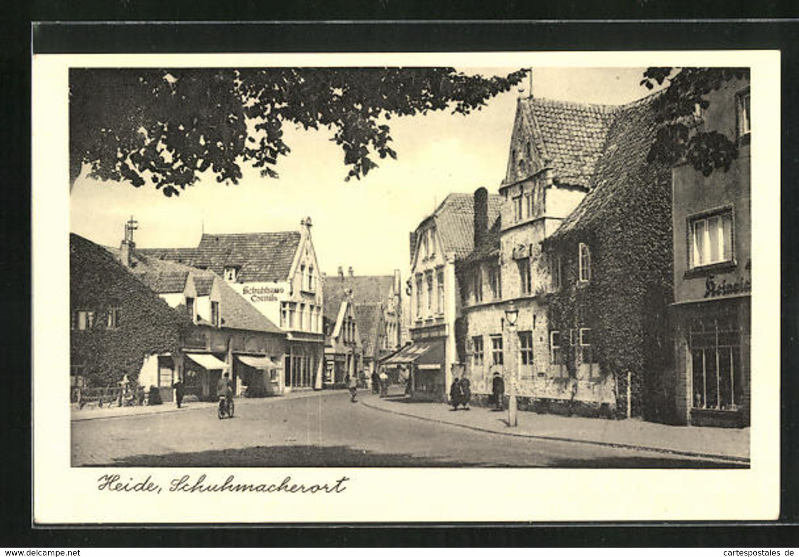 AK Heide / Holstein, Strasse Am Schuhmacherort - Heide