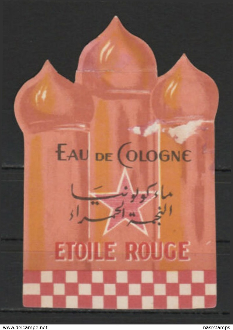 Egypt - RARE - Vintage Label - ( Etoile Rouge - Eau De Cologne ) - Etiquettes