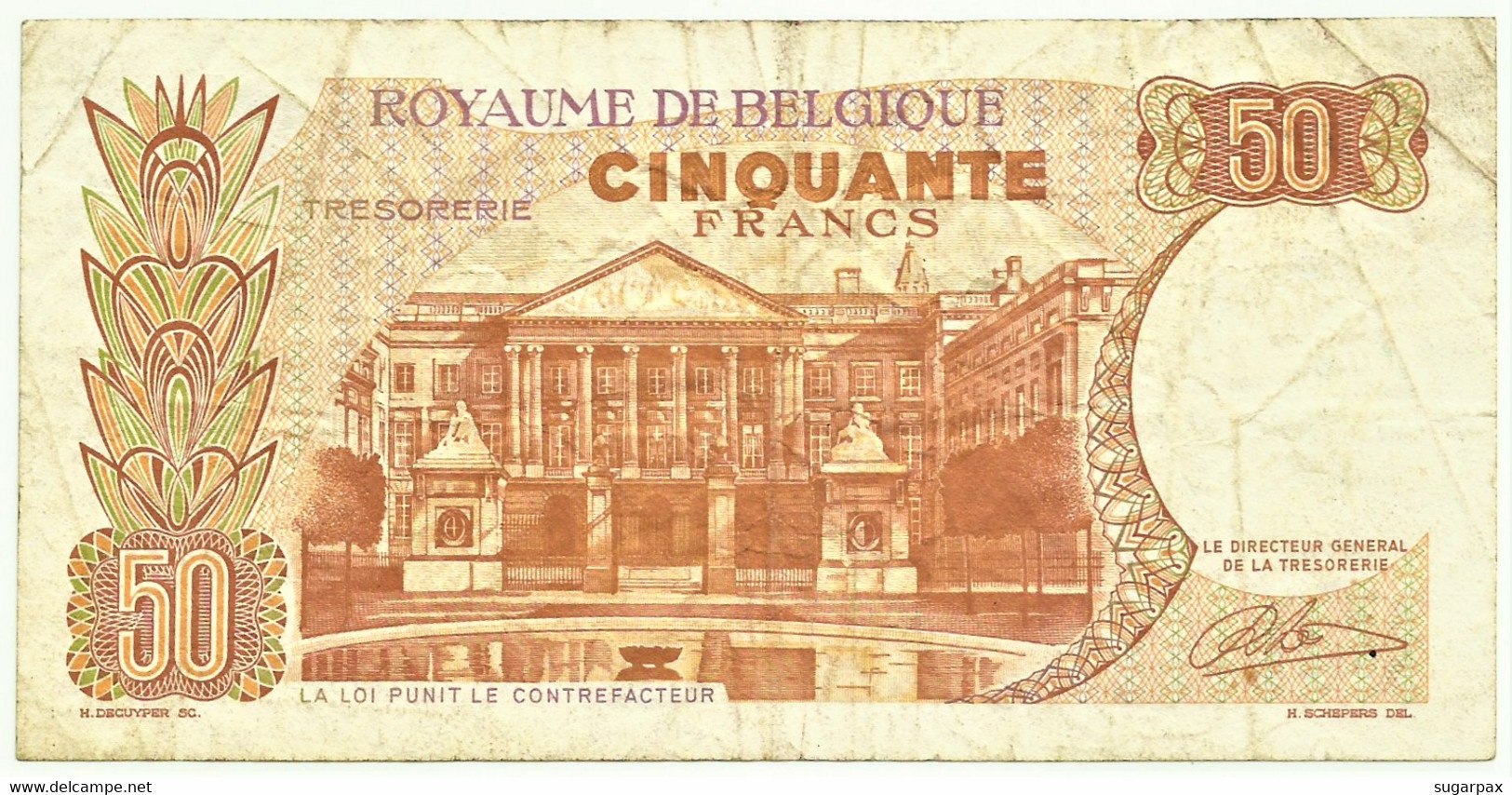 Belgium - 50 Francs - 16.05.1966 - Pick 139 - Sign. 21 - Serie 1520 W - King Baudouin I & Queen Fabiola Belgie Belgique - Altri & Non Classificati