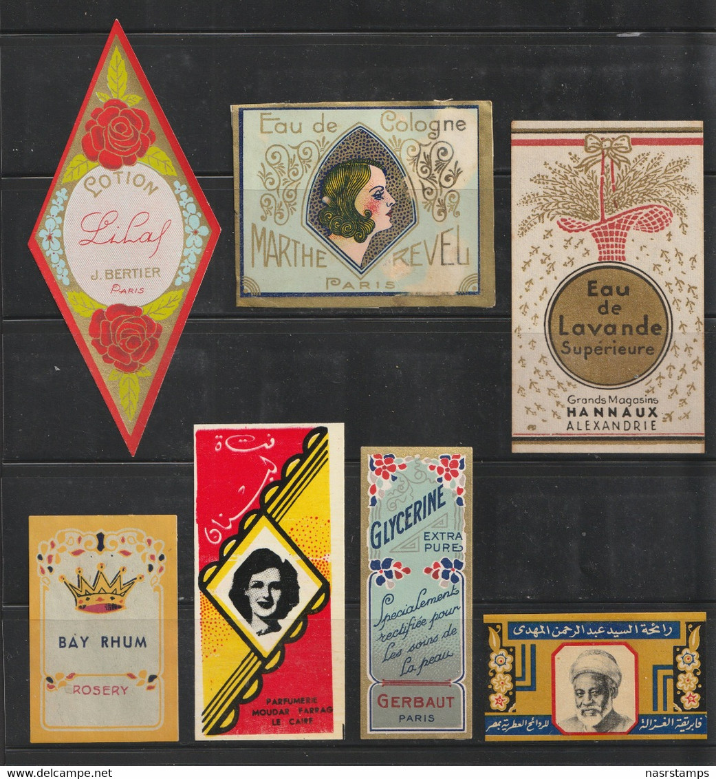 Egypt - Nice Collection - Vintage Label - ( Perfume - Eau De Cologne - Lotion - Oil ) - Etiquettes