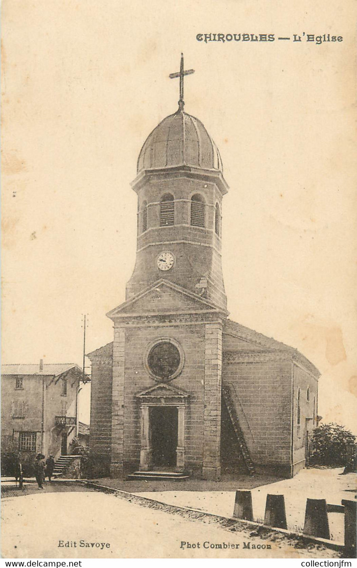 CPA FRANCE 69 " Chiroubles, L église" - Chiroubles