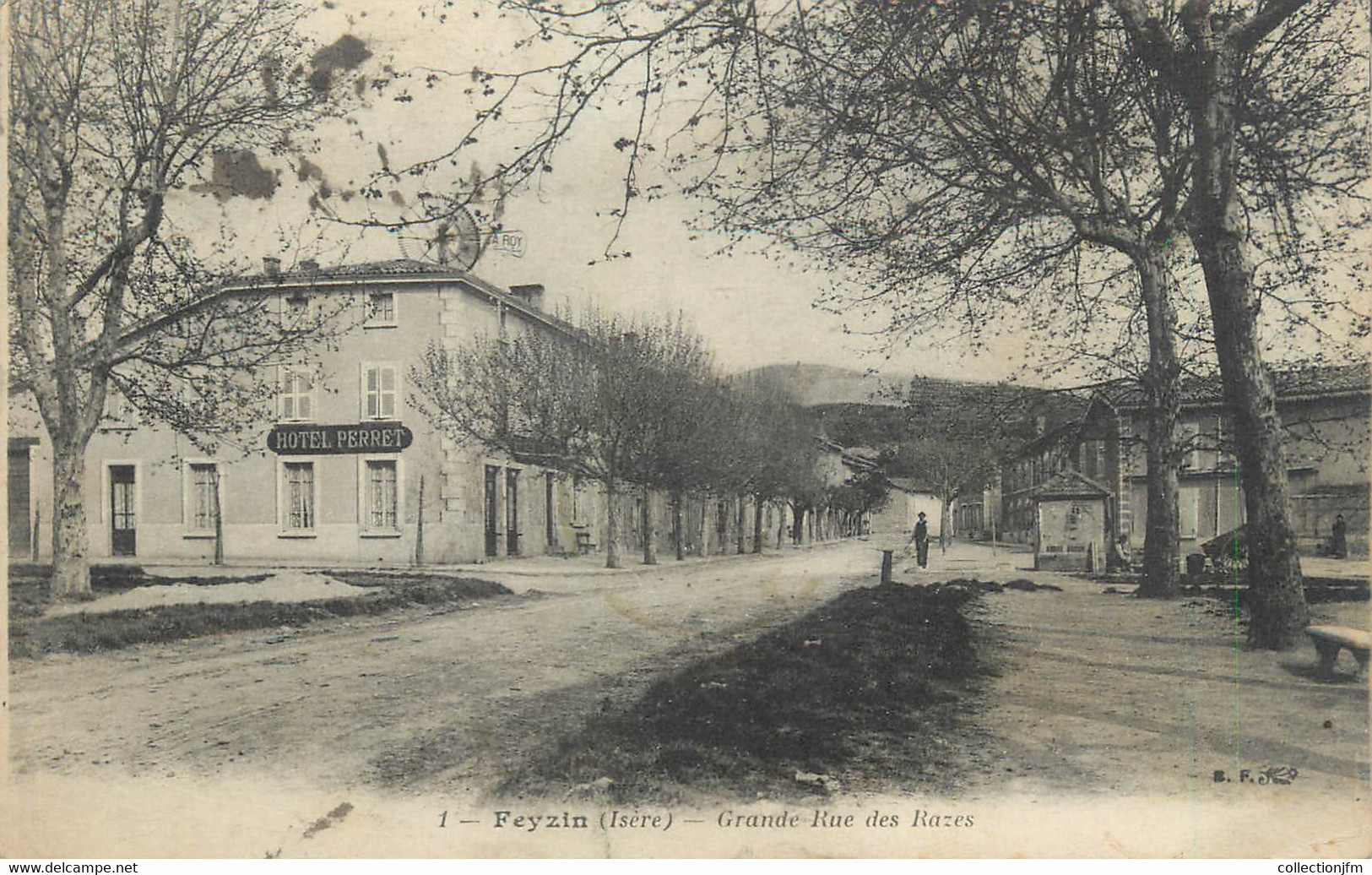 CPA FRANCE 69 " Feyzin, Grande Rue Des Razes" - Feyzin