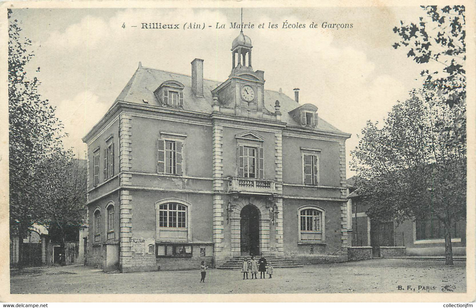 CPA FRANCE 69 " Rillieux, La Mairie Et Les Ecoles De Garçons" - Rillieux La Pape