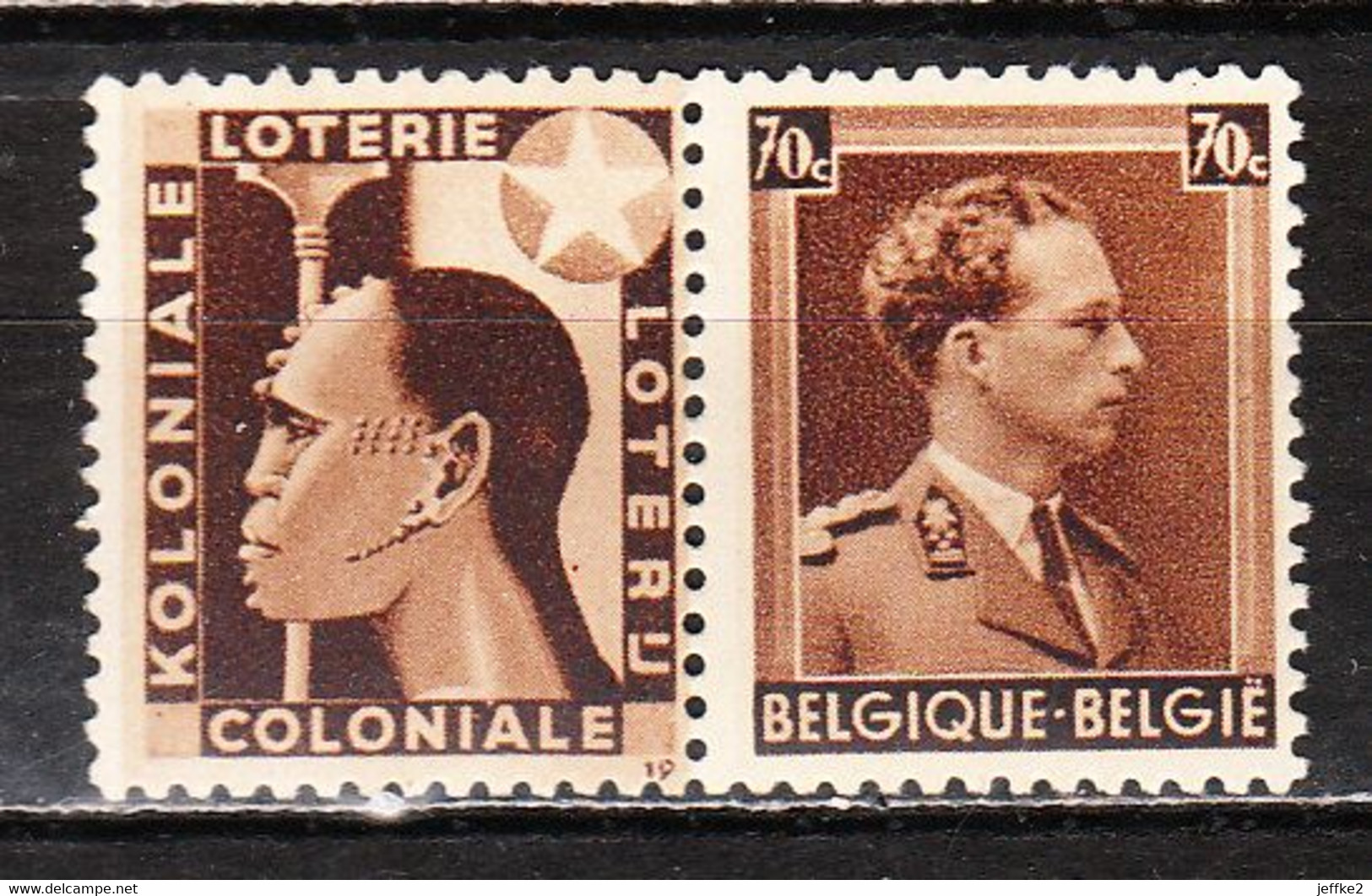 PU96**  Leopold III Col Ouvert - Koloniale Loterij - MNH** - LOOK!!!! - Other & Unclassified