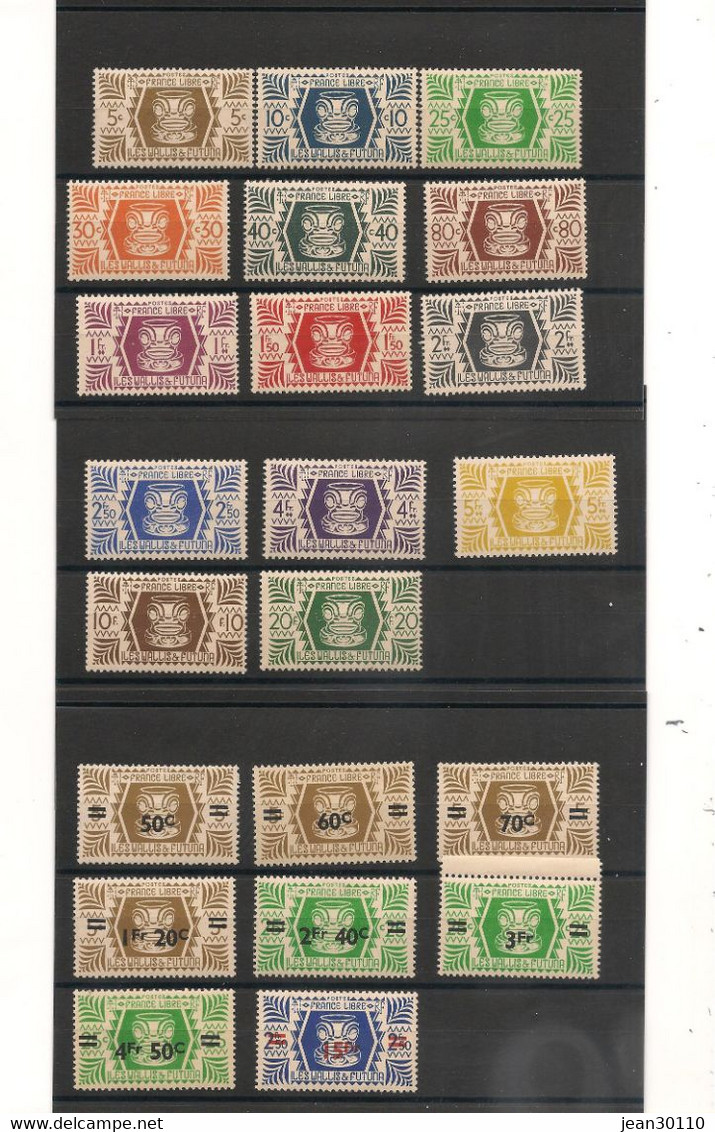 WALLIS ET FUTUNA  Année 1944/45  N° Y/T :133/146** Et 141/155** - Unused Stamps