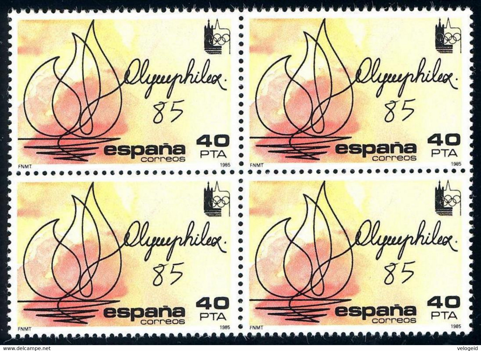 España. Spain. 1985. B4. OLYMPHILEX 85. Exposicion Filatelica Internacional - Nuovi