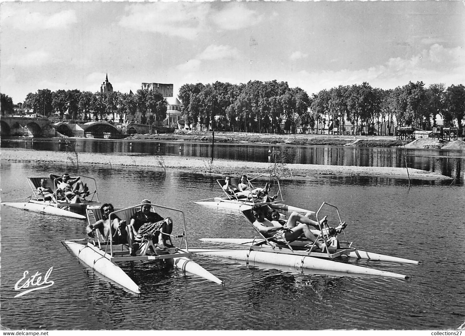 45-BEAUGENCY- LA PLAGE , LES PEDALOS - Beaugency