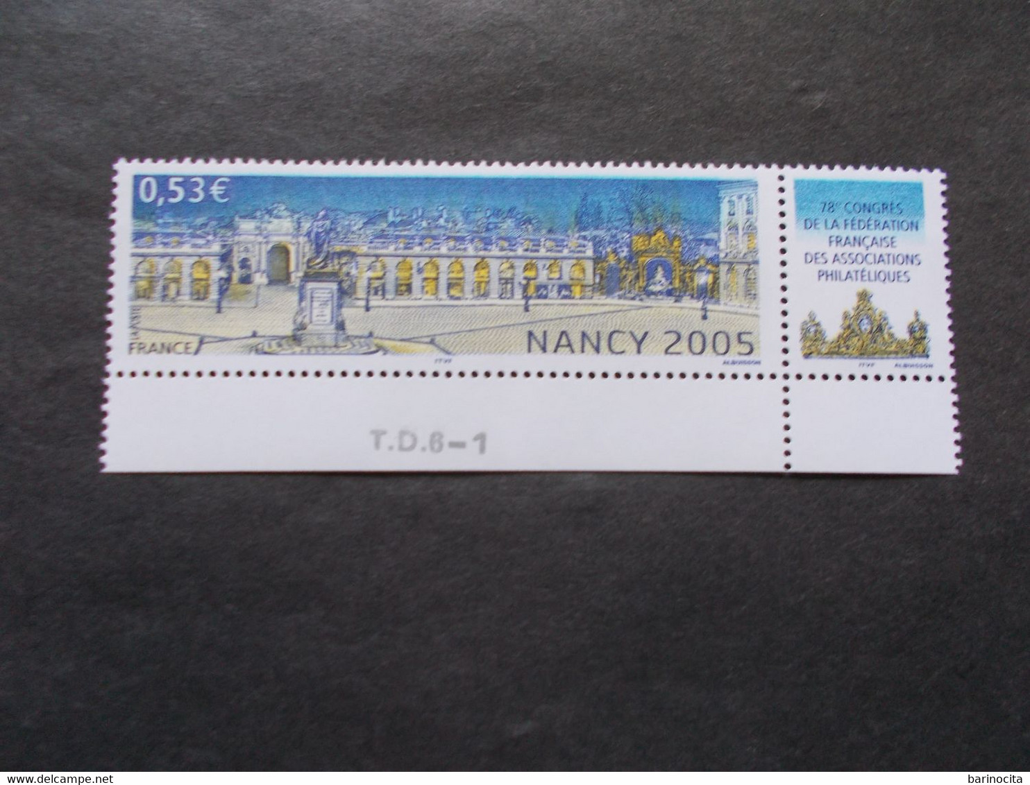 FRANCE -  N° 3785 Bord De Feuille TD6-1    Année  2005   Neuf XX Sans Charnieres Voir Photo - Unused Stamps