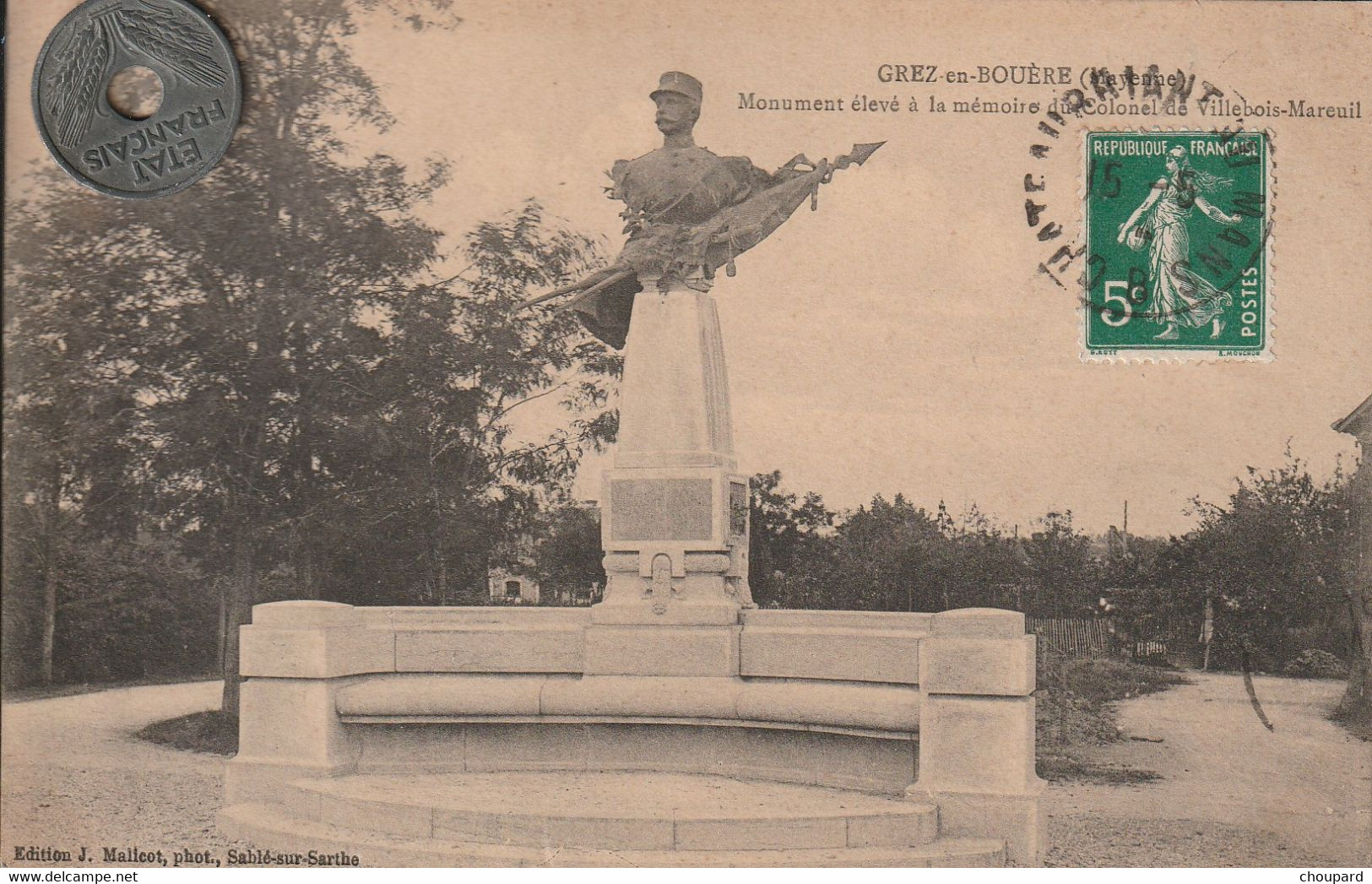 53 - Carte Postale Ancienne De Grez En Bouère  Monument Aux Morts - Autres & Non Classés